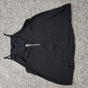 Womens blank tank with zipper